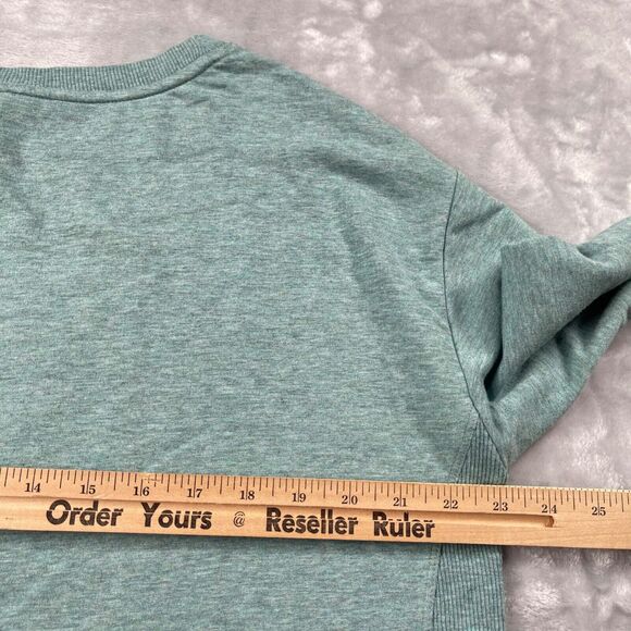 Chico's Zenergy Tunic 2 (12/14) Ribbed Trim Soft Cotton Modal Blend Crew Neck - Picture 8 of 13